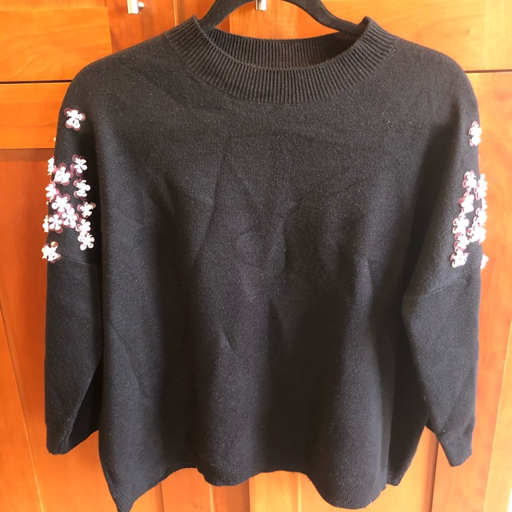 Lili Sidomio and Molly Bracken Black Sweater